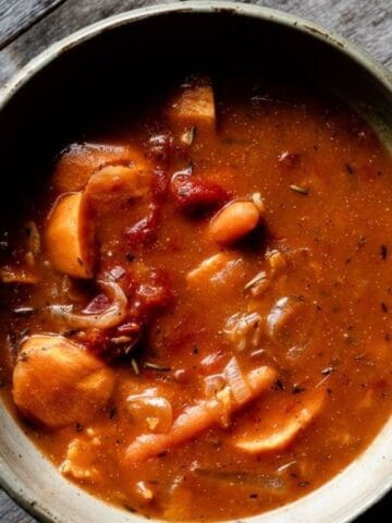 Ultimate Vegetarian Stew in a bowl.