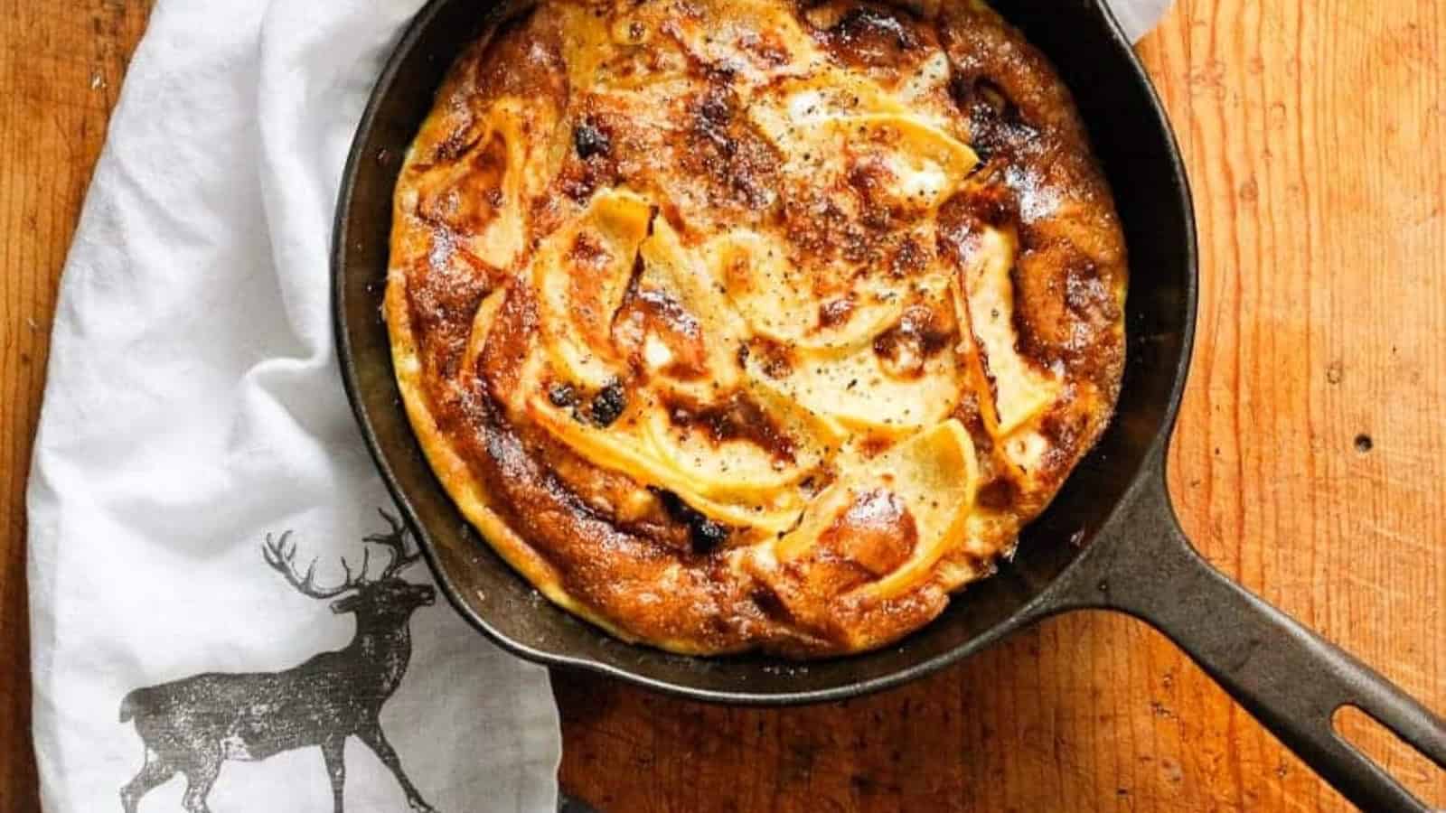 A Breakfast Rutabaga R&ouml;sti on a pan.